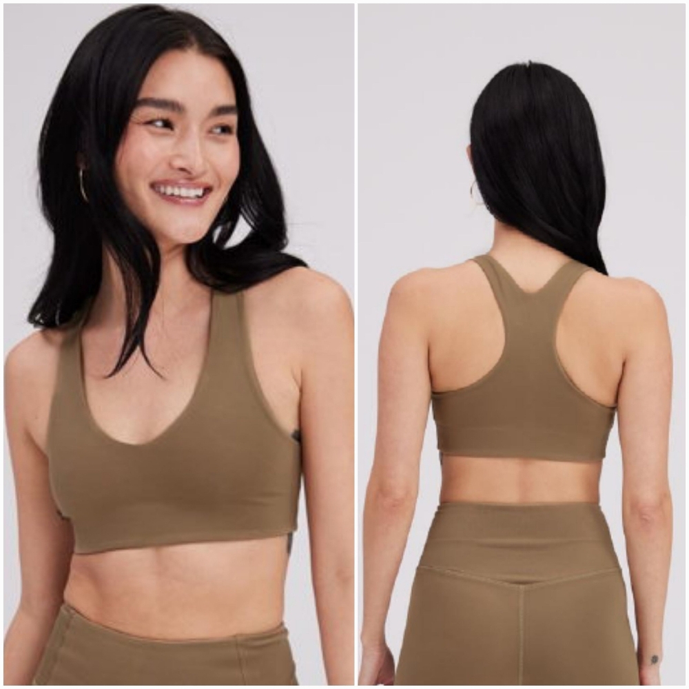 Girlfriend Collective Olive Sports Bra